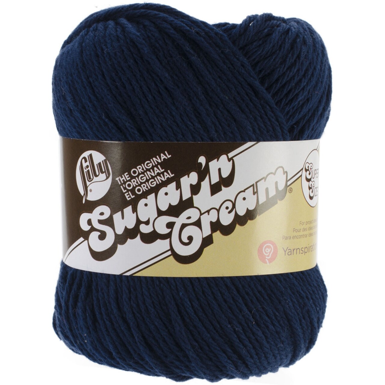 Lily Sugar'N Cream Super Size Bright Navy Yarn - 6 Pack of 113g